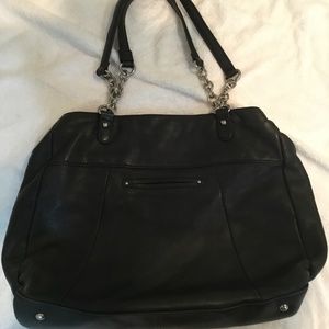 Black leather B. Markowski handbag